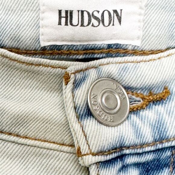 Hudson Blair High Rise Bootcut Crop Jeans Lightwash Size 32 - Picture 8 of 11